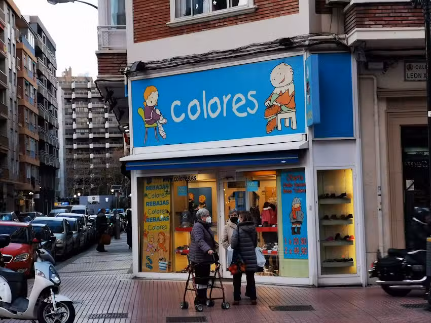 Colores zapater&iacute;a para ni&ntilde;os