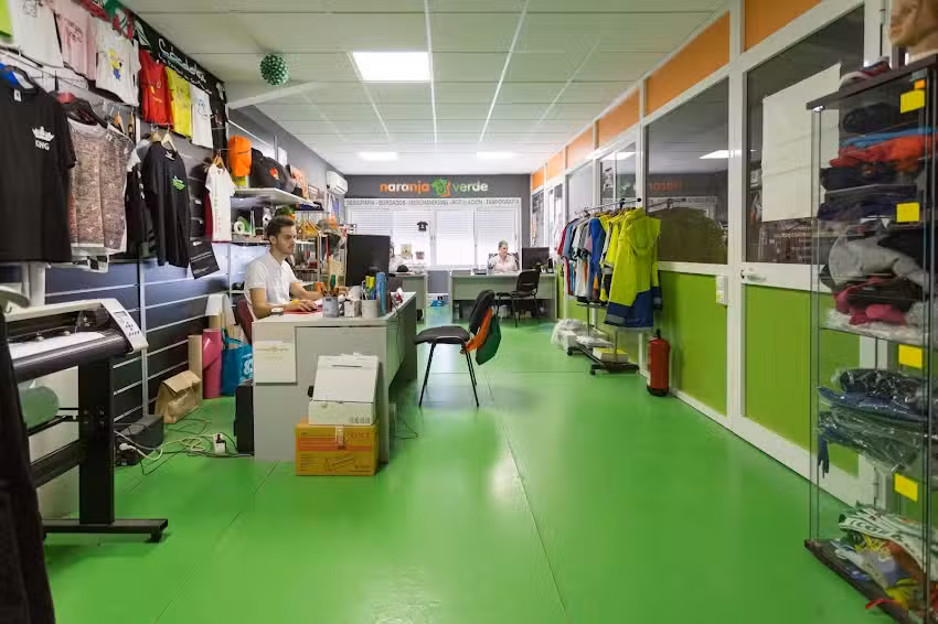 Naranja y Verde &ndash; Serigraf&iacute;a C&oacute;rdoba