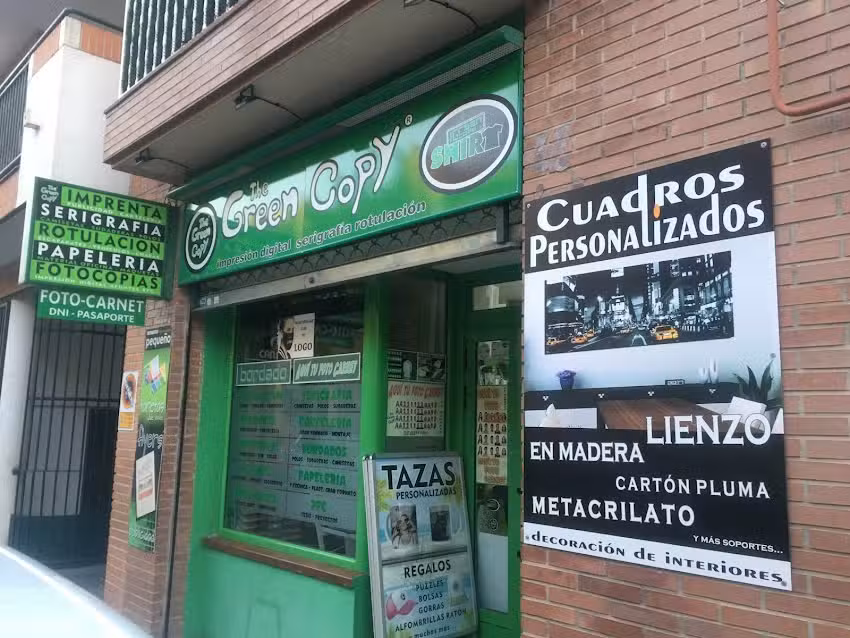 The Green Copy SERIGRAF&Iacute;A TEXTIL ROTULACI&Oacute;N FOTOGRAF&Iacute;A